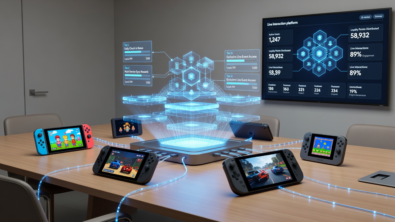 Darstellung von Transaktionsflüssen zwischen mobilen Gaming-Elementen und Live-Wett-Plattformen