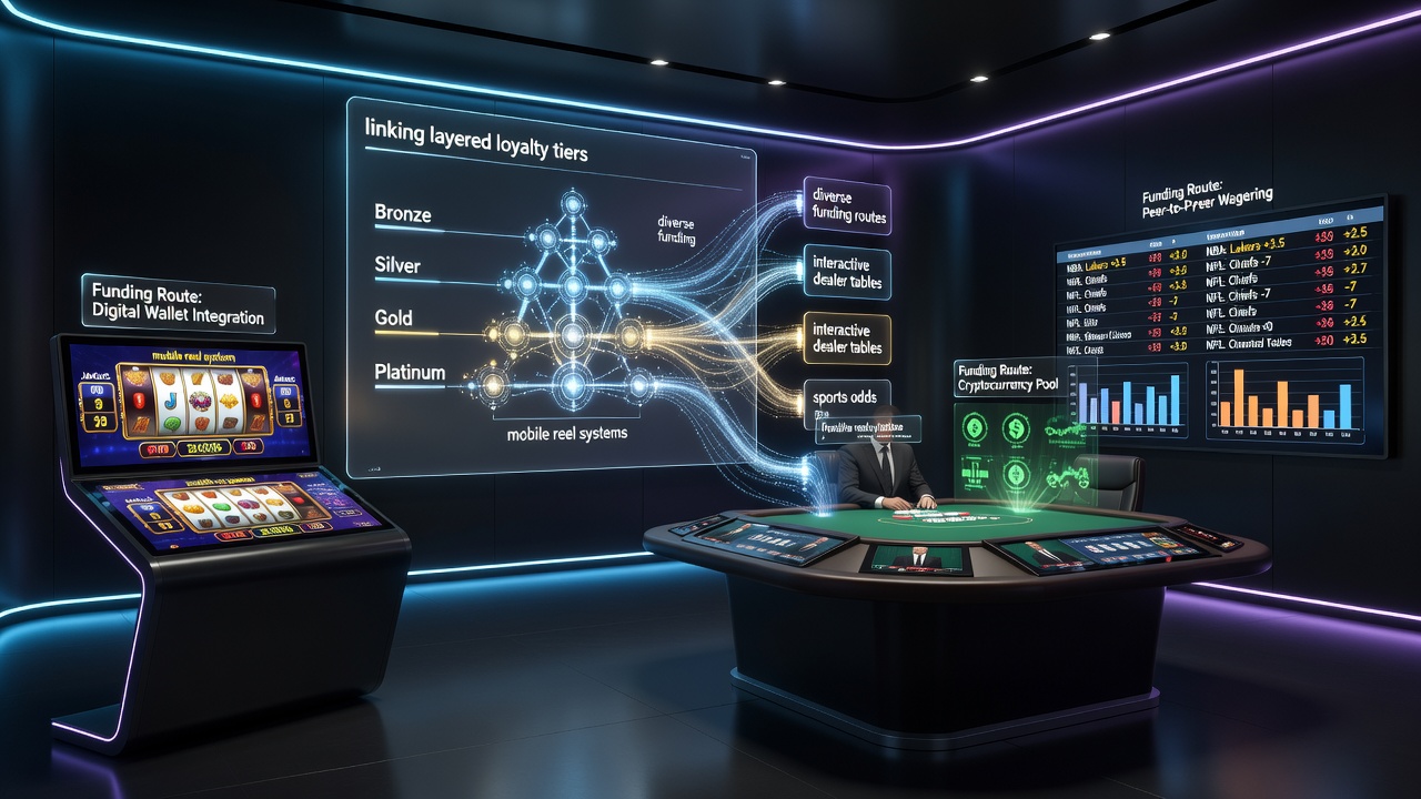 Integrierte Gaming-Plattformen mit gestaffelten Treueebenen, mobilen Walzen und Live-Dealer-Tischen